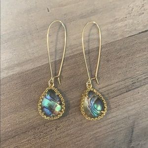 Kendra Scott abalone drop earrings